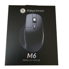 Keychron M6 Multi-Device Bluetooth Wireless Mouse ~ Black Brand New Sealed picture