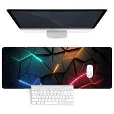 Large Extended Mouse Pad Desk Mat 31.5x11.8in Non Slip Stitched Edge Keyboard picture