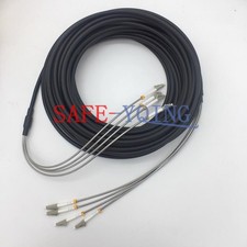 Outdoor Field Fiber Patch Cord LC to LC MM Multi-Mode 4 Strand Fiber Cable 40M picture