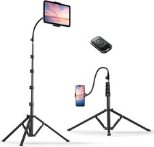 Heavy Duty Tablet Tripod Stand 82” Tall, Floor Stand with Remote and Adj picture