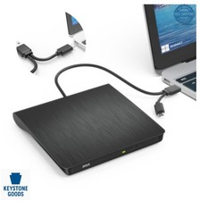 External CD DVD Drive USB 3.0 Type C Burner Reader Player for Laptop Desktop Mac picture