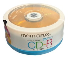 Memorex CD-R 52x 80min 700mb Cool Color Top Lot picture