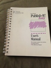 Publish It  Easy.  User's Manual only.  For Macintosh, Mac.  Timeworks, 1989. picture
