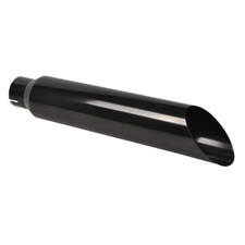 For Black Straight Exhaust tip 4