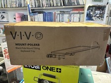 VIVO Steel Universal Full Motion Pole Mount, 26 Inch Keyboard and Mouse Tray picture