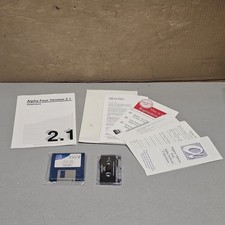 Alpha Four Version 2.1 Database Software Floppy Disk Manuals Tape Complete picture
