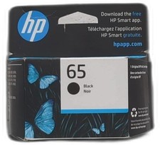 Hp 65 Black Ink Cartridge | Works With Amp 100, Deskjet 2600, 3700; Envy picture