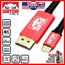 USB-C to HDMI Mirror Cable Adapter 4K 60Hz HDR HDTV For iPhone 15 Pro Max Plus picture