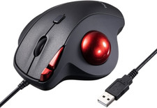 SANWA Wired Ergonomic Trackball Mouse, Optical Rollerball Mice, Programmable ... picture