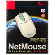 Vintage Genius NetMouse Serial Mouse Windows 95 PC NEW SEALED NOS Retro Computer picture