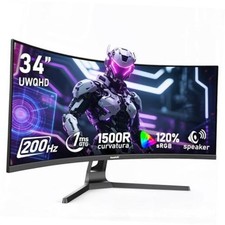 34 Inch Ultrawide Curved 200Hz Gaming Monitor,21:9 UWQHD 34 inch UWQDH 200Hz picture