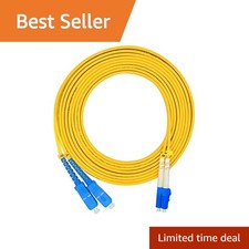 Jeirdus 10M/33ft LC to SC Duplex Single-Mode Fiber Optic Patch Cable picture