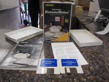 Vintage Individual ResumeMaker Software for Macintosh 3.5