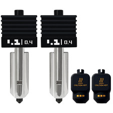 2PCS X2D/H2S/H2D/P2S Hotend Kits 0.4Mm Hardened Steel Nozzles- for 3D Printer picture