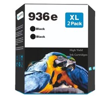 XLhippo 936e Black Ink Cartridge for HP OfficeJet Pro 9130e 9135e 9730e (2 Pack) picture
