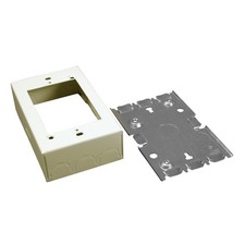 Legrand B3 Metal Raceway 500 Series 1 Gang Deep Outlet Box 13/8 In Ivory picture