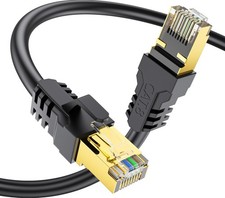 Cat 8 Ethernet Cable 8FT,High Speed 40Gbps,2000Mhz,26AWG,Gold Plated RJ45 Con... picture