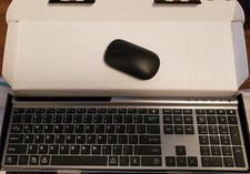 NEW~Chesona Multi-Device Bluetooth Full size Keyboard and Mouse~ Dell~HP~Lenovo• picture