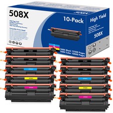 10× CF360X CMYK Color Toner Set fit for HP 508X Enterprise MFP M577Z M577f M577c picture