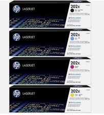 HP 202X High Yield Toner Set Genuine CF500X CF501X CF502X CF503X M254dw NEW picture