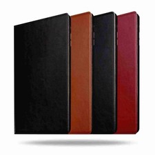 iPad Mini 4 Genuine Cowhide Leather Folio Stand Case Cover w/ Sleep-Wake  picture