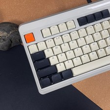 Low Profile PBT Shine Through Keycaps Retro Carbon Fits 60/65/75/100 Percent picture
