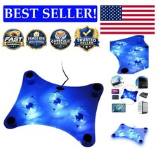 Efficient Laptop Cooling Pad with 3 USB Fans & Stylish LED for 10-15