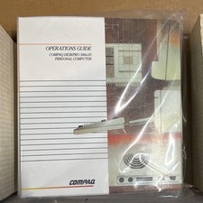 Compaq Deskpro 386s/20 Vintage Personal Computer Operations Guide Manual picture