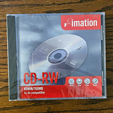 New Sealed Imation CD-RW Rewritable Disc 80min/700MB 4x Max  picture