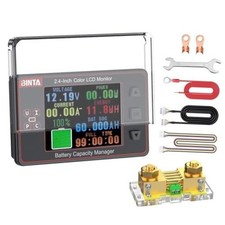 500A Battery Monitor Shunt 8-100V 2.4 Inch Color Screen Sliding Cover picture