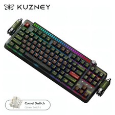 Lunar 01 Pro Mechanical Keyboard Includes 2 pcs rocket-ship fidget spinner picture