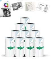 Mini Printer Sticker Paper, 10 Rolls Thermal Printer Stickers Paper 57 X 25mm... picture