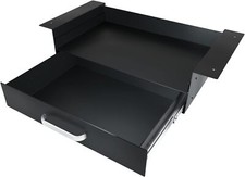 GOME Under Desk Drawer Storage with Laptop/Book/Folders Shelf, Black, BLACK  picture