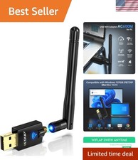 Compact AC600 Dual Band USB WiFi Adapter - 600Mbps for Gaming and Streaming picture
