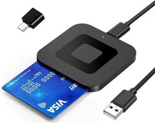 NEW 2025 USB C Smart Card Reader, DOD Military CAC, Automatically Recognizes USB picture