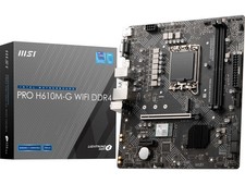 MSI PRO PRO H610M-G WIFI DDR4 LGA 1700 Intel H610 Micro ATX Motherboard picture