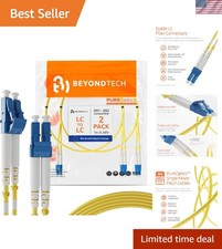 Flexible 1m LC to LC Fiber Optic Cable 2-Pack – Ideal for Indoor/Outdoor Use picture