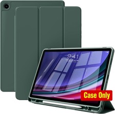 Lightweight Slim Case for Tab A9 8.7 Inch 2023, Dark Green Trifold Stand picture