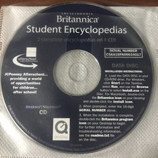 Encyclopedia Britannica 2005 Student Edition CD-ROM Two Complete Encyclopedias picture