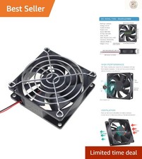 Versatile 80mm 12V DC Brushless Fan - Ideal for Computers & RV Refrigerators picture