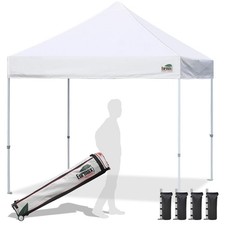 Eurmax USA Standard 10x10ft Patio Pop Up Canopy Tent for Outdoor 10x10, White  picture