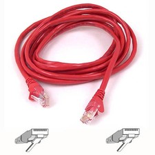 Belkin International Inc A3L791-06-Red-S Patch Cable Rj-45 M 6 Ft Utp Cat 5E picture