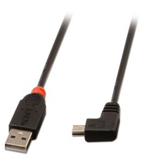 Lindy USB2.0 A/Mini-B 90 Degree 0.5m picture