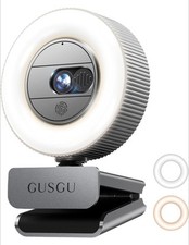 GUSGU G910 2K Quad HD Webcam for PC, with Microphone & Light & Privacy Cover picture