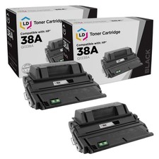 LD Products Compatible Toner Replacement for HP 38A Q1338A (Black, 2-Pk) picture