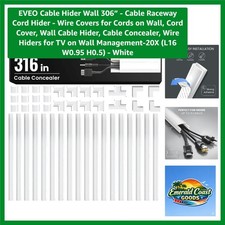 Discreet 306-Inch Wire Concealer - Safe & Stylish Cable Management Solution picture