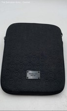 Michael Kors Black Monogram Zip Around For Apple iPad Tablet Case picture