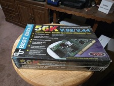 Vintage Best Data 56K Internal Data Fax Modem - PCI New Sealed Old Stock picture