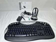 Logitech Cordless Desktop MX Wireless Set-MX700 Mouse Keyboard Dock Tested NICE picture
