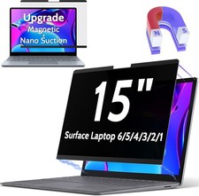 Magnetic Privacy Screen Surface Laptop 6/5/4/3/2/1 15 Inch, Anti Blue Light Filt picture